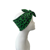 Green Pin Up Tie Up Headband