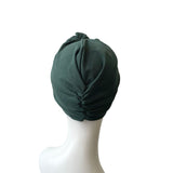 Green Knotted Turban Hat