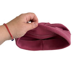 berry pink fleece hat