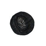 black lace beret