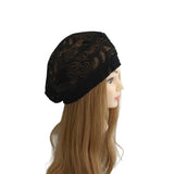 black lace beret