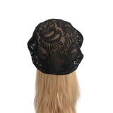 black lace beret