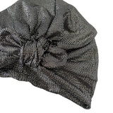 black shiny turban