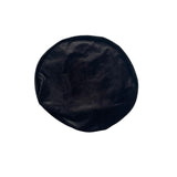Black beret hat  on a white background