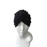 black vintage turban twist