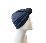 blue jersey turban hats