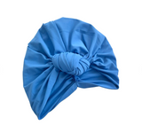blue jersey turban hats
