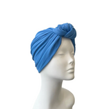 blue jersey turban hats