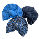 blue jersey turban hats