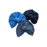 blue jersey turban hats