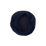 Navy blue beret on a white background