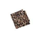 leopard satin scarf