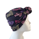 butterfly print turban