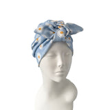 daisy print turban