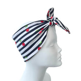 cherry print headband