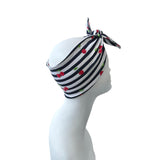 cherry print headband