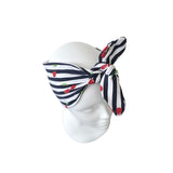 cherry print headband