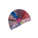 Colorful pleated headband on a white background