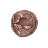 Brown velvet headband on a white background