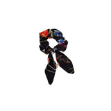 Floral patterned scrunchie on a white background