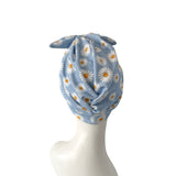 daisy print turban