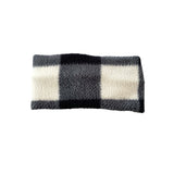 Black and White Checkered Ear Warmer