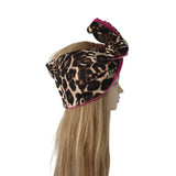 Leopard and Pink Wired Headband