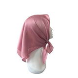 Elegant Silk Feeling Square Satin Scarf