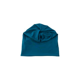 Twisted Ponytail Viscose Beanie Hat