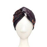 Wide Twisted Aubergine Purple Flower Headband