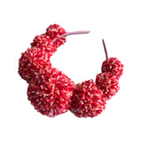 Pink Pom Pom Festival Headband Crown