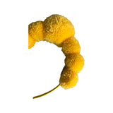 Yellow Pom Festival Statement Headpiece Headband
