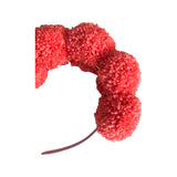 Coral Pink Pom Pom Headband