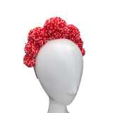 Pink Pom Pom Festival Headband Crown