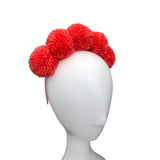 Coral Pink Pom Pom Headband
