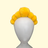 Yellow Pom Festival Statement Headpiece Headband