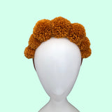 Gold Pompom Festival Headband Crown