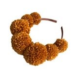 Gold Pompom Festival Headband Crown