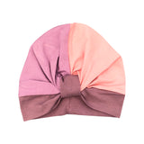 Soft Violet Cotton Chemo Turban Hat Beanie for Women