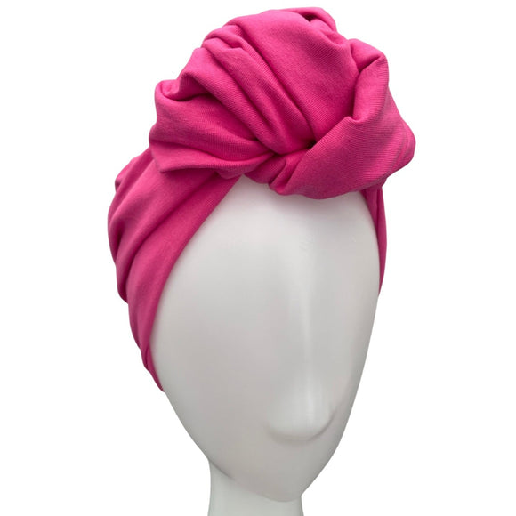 Fuchsia Wide Cotton Headband for Women