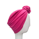 Fuchsia Wide Cotton Headband for Women