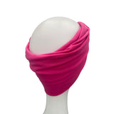 Fuchsia Wide Cotton Headband for Women