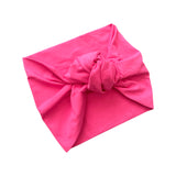Fuchsia Wide Cotton Headband for Women