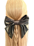 Liquid metal gold barrette hair bow clip ireland
