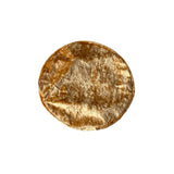 gold beret on a white background