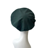green cotton beret 
