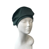 green cotton beret 