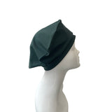 green cotton beret 