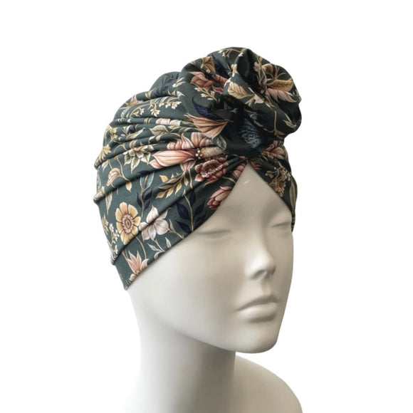 green peacock turban