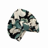 patterned headscarf on a white background